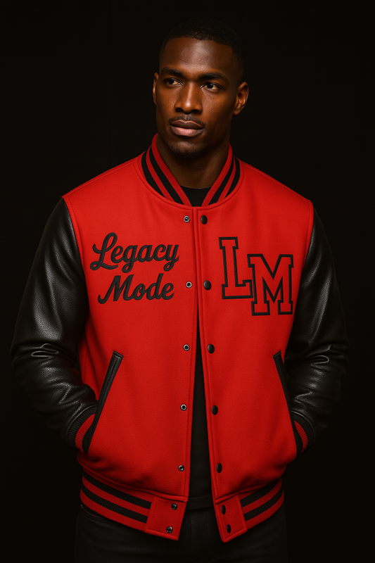 (A)  Legacy Mode Varsity Jacket