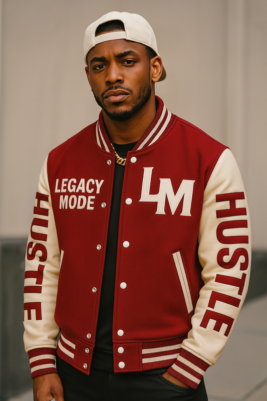 (A)  Legacy Mode Varsity Jacket