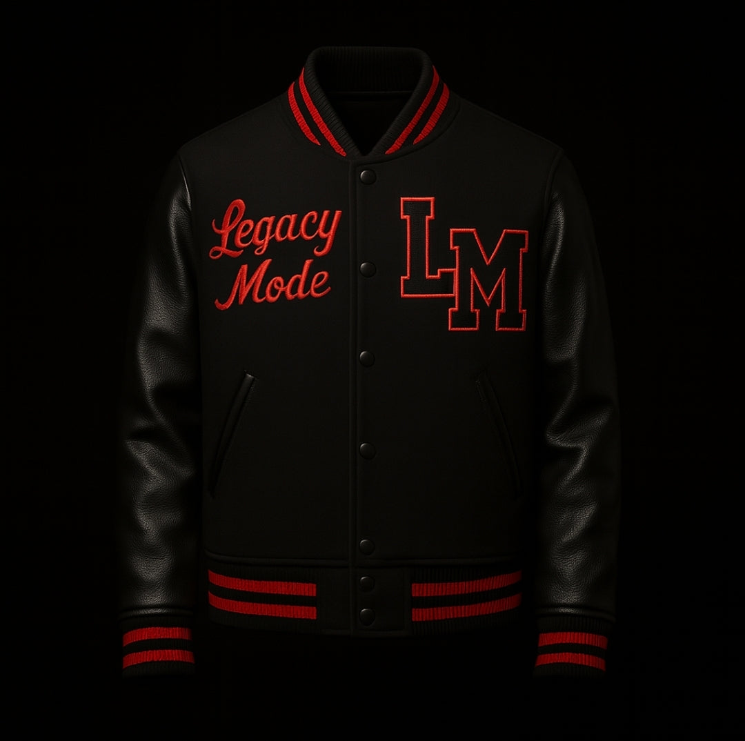 (A)  Legacy Mode Varsity Jacket
